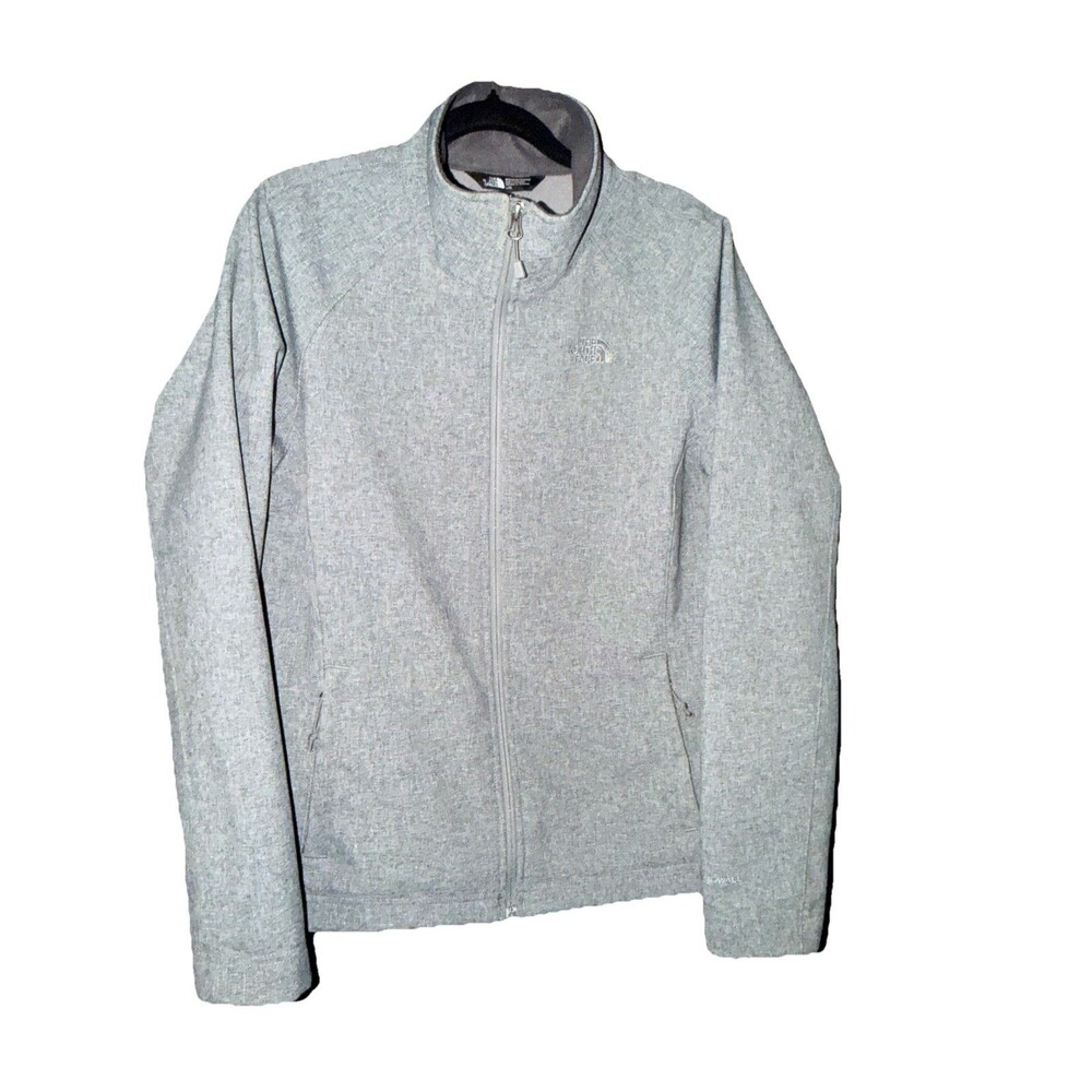 The North Face Women's WINDWALL Softshell Jacket Fleece Lined Gray Size Large